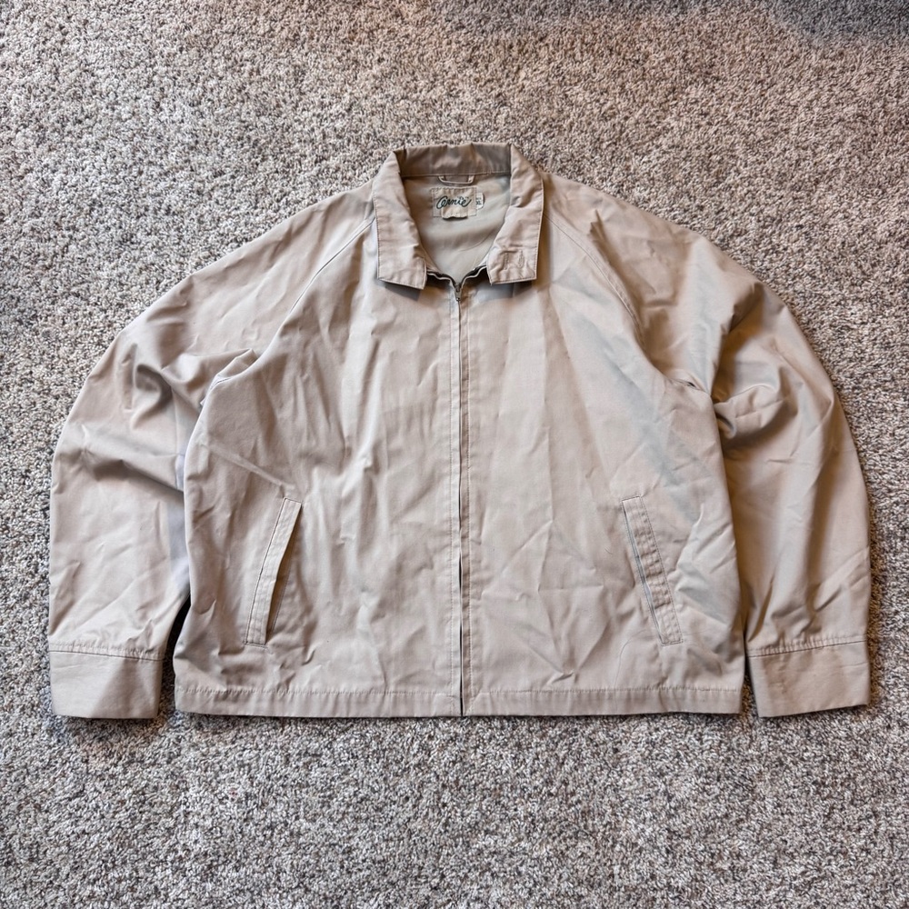 Vintage Arnie - Arnold Palmer Beige Windbreaker Jacket Made In Japan Mens XL